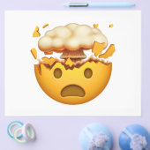 衝撃を受けた顔の頭部を爆発させる – Emoji チラシ (シングル)