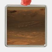 衝撃クレーター耐久火星の表面 メタルオーナメント (正面)