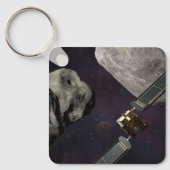 衝撃前のダーツ宇宙船とリュシカベ キーホルダー (正面)