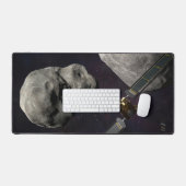 衝撃前のダーツ宇宙船とリュシカベ デスクマット (キーボード&マウス)