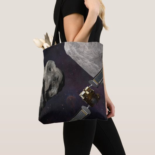 衝撃前のダーツ宇宙船とリュシカベ トートバッグ (クローズアップ)