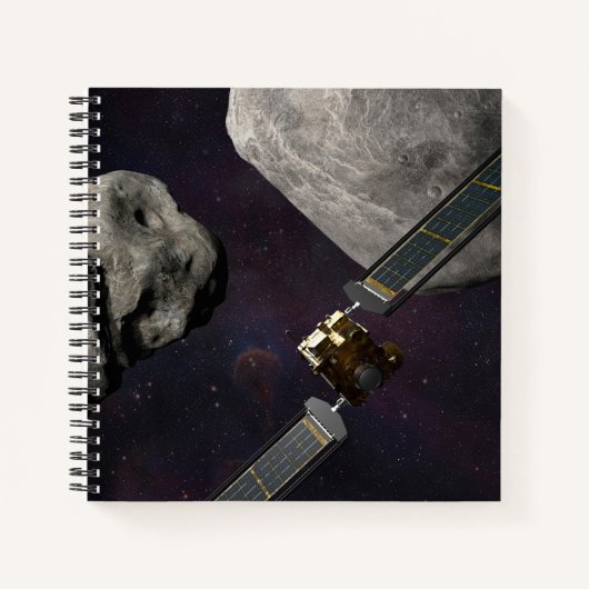 衝撃前のダーツ宇宙船とリュシカベ ノートブック (正面)