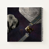 衝撃前のダーツ宇宙船とリュシカベ ノートブック (裏面)