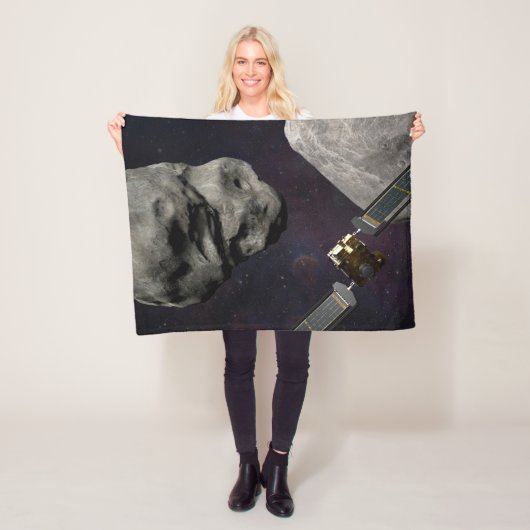 衝撃前のダーツ宇宙船とリュシカベ フリースブランケット (インサイチュ)