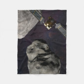 衝撃前のダーツ宇宙船とリュシカベ フリースブランケット (正面)