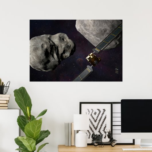 衝撃前のダーツ宇宙船とリュシカベ ポスター (ホームオフィス)