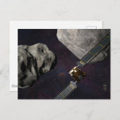 衝撃前のダーツ宇宙船とリュシカベ ポストカード (正面/裏面)