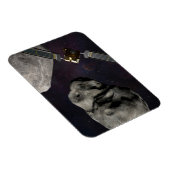 衝撃前のダーツ宇宙船とリュシカベ マグネット (右側)