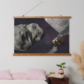 衝撃前のダーツ宇宙船とリュシカベ 吊り下げ型タペストリー (寝室)