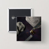 衝撃前のダーツ宇宙船とリュシカベ 缶バッジ (正面&裏面)