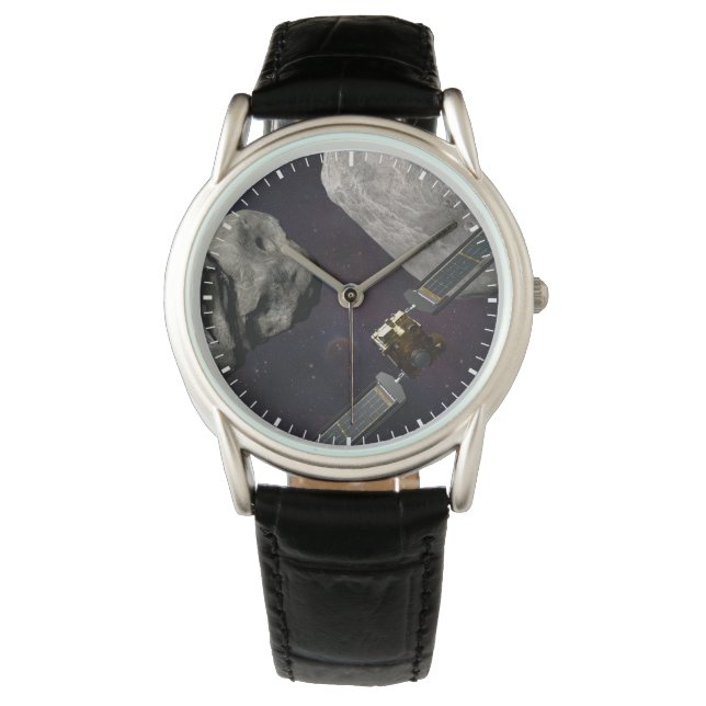 衝撃前のダーツ宇宙船とリュシカベ 腕時計 (正面)