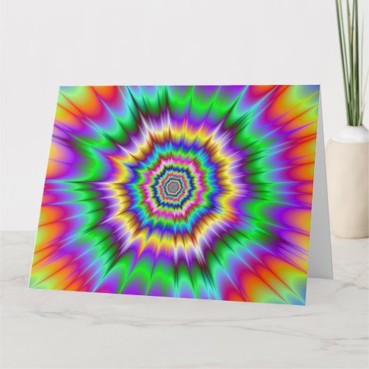 衝撃波の大きい挨拶状 カード (正面)