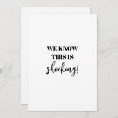 衝撃的おもしろいな結婚結婚の セーブザデート (正面/裏面)