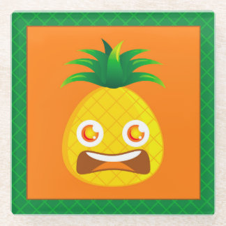 衝撃的なパイナップルコースター ガラスコースター