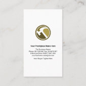 衝撃的な光絵を描るレンガ造りの壁の男 名刺 (裏面)