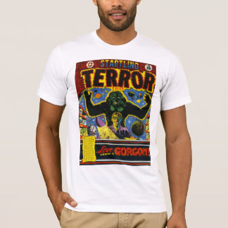 衝撃的な恐怖のカッコいいのヴィンテージの漫画本カバー芸術 Tシャツ
