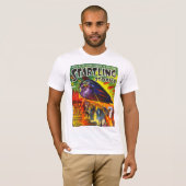 衝撃的な物語のヴィンテージの廉価本カバー芸術 Tシャツ (正面フル)
