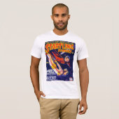衝撃的な物語のヴィンテージの廉価本カバー芸術 Tシャツ (正面フル)