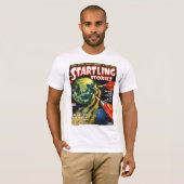 衝撃的な物語のヴィンテージの廉価本カバー芸術 Tシャツ (正面フル)