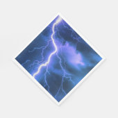 衝撃的な稲妻ストライキ スタンダードランチョンナプキン (角)