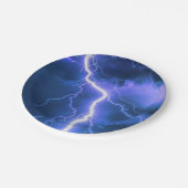 衝撃的な稲妻ストライキ ペーパープレート (アングル)