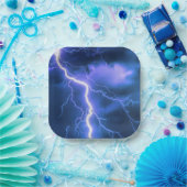 衝撃的な稲妻ストライキ ペーパープレート (パーティー)