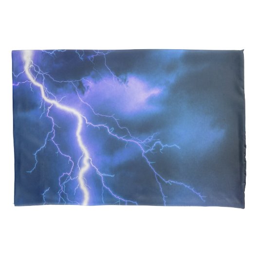 衝撃的な稲妻ストライキ 枕カバー (正面)