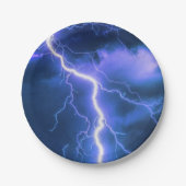 衝撃的な稲妻ストライクケースメイトiPhoneケースゴー ペーパープレート (正面)