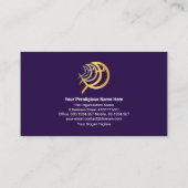 衝撃的な金ゴールド線クリエイティブ金ゴールド·イッチス省 名刺 (裏面)