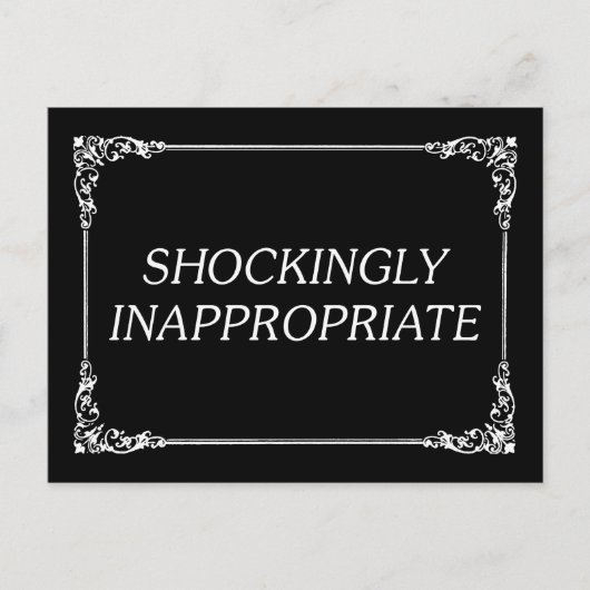 衝撃的に不適切な ポストカード (正面)