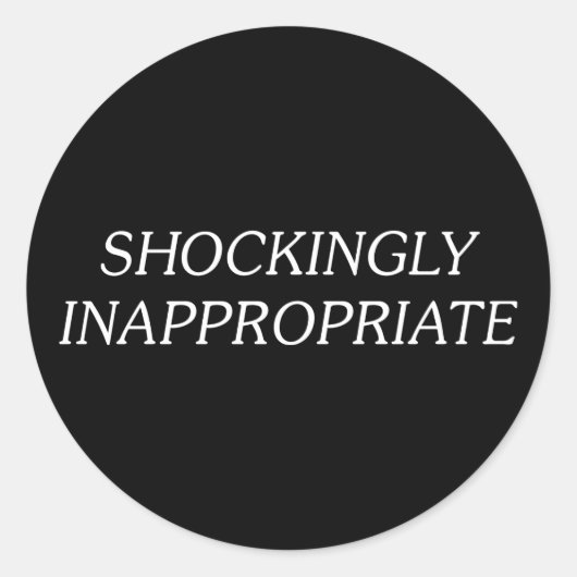 衝撃的に不適切な ラウンドシール (正面)