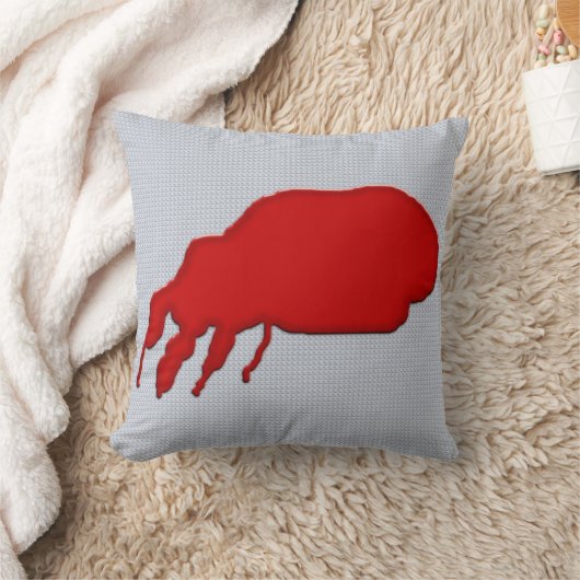 衝撃的に血が染み込んだ クッション (ブランケット)