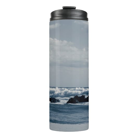 衝突する泡状の波とイオニアの海  タンブラー (正面)