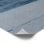 衝突する泡状の波とイオニアの海 ポスター (角)