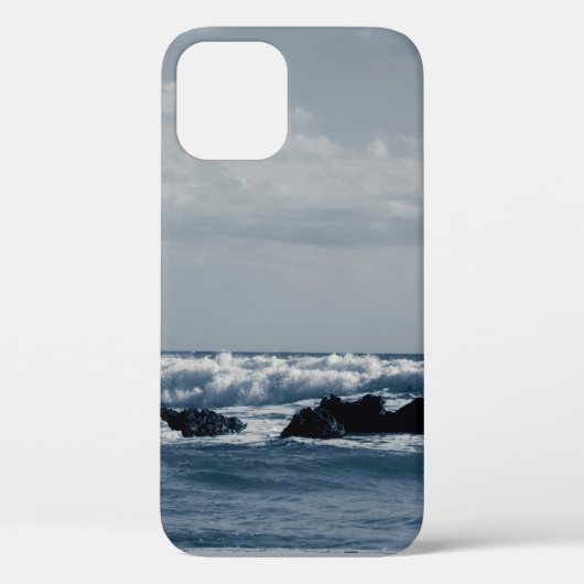 衝突する泡状の波とイオニアの海 Case-Mate iPhoneケース (裏面)