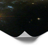 衝突する銀河系NGC 2207 IC 2163ハッブル ポスター (角)
