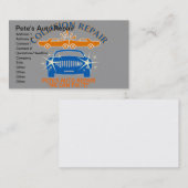 衝突の自動車修理の名刺 名刺 (正面/裏面)