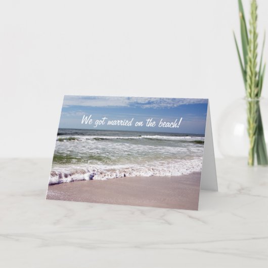 衝突は砂浜で振ります 案内状 (正面)