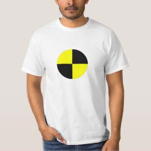 衝突テストダミーの記号の印の交通事故 Tシャツ