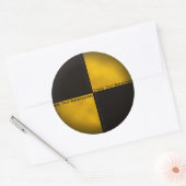 衝突試験オートバイ ラウンドシール (封筒)