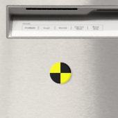 衝突試験ダミーのシンボルサイン自動車事故 マグネット (インサイチュ (食洗機))