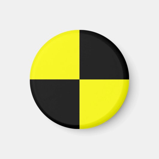 衝突試験ダミーのシンボルサイン自動車事故 マグネット (正面)