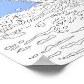 衝突、スプラッシュイラストレーション ポスター (角)