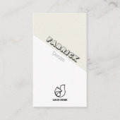 衣料つるラベルモダン コンテンポラリー 名刺 (正面)