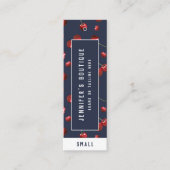 衣料ラベルスモールビジネスさくらんぼ価格ラベル コーリングカード (正面)