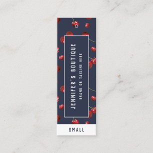 衣料ラベルスモールビジネスさくらんぼ価格ラベル コーリングカード