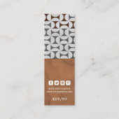 衣料ラベルスモールビジネスジオメトモダンリ コーリングカード (裏面)