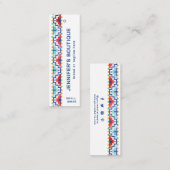 衣料ラベルスモールビジネストライバルプライスラベル コーリングカード (正面/裏面)