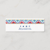 衣料ラベルスモールビジネストライバルプライスラベル コーリングカード (裏面)