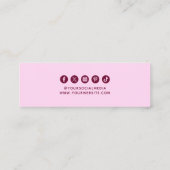 衣料ラベルスモールビジネスパープルプライスラベル コーリングカード (裏面)